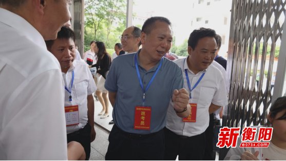 曾建华带队督导衡阳县一中高考准备工作